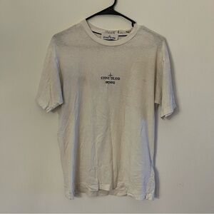 Stone Island Archivio Tee Tshirt Men’s Small White Winter Distressed